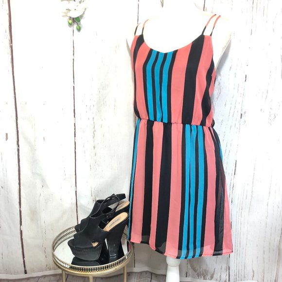 CHARLOTTE RUSSE Dresses & Skirts - 5x25🎁🎁🎁CHARLOTTE RUSSE CHIFON DRESS SIZE L